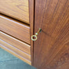 Danish Modern Teak Gentlemen's Chest w/Key