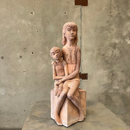Woman & Child Sculpture