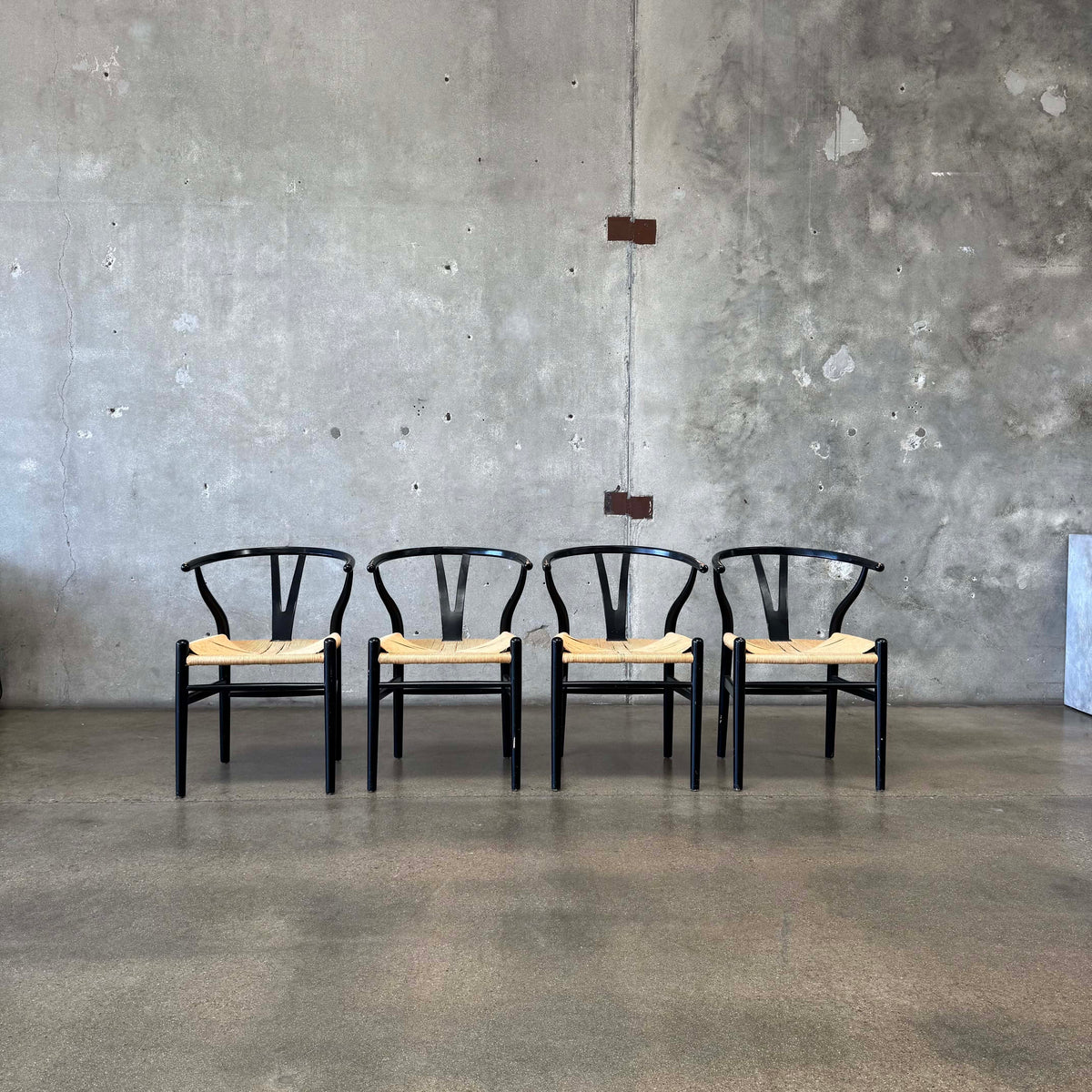 Set of Four Wishbone Chairs
