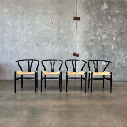 Set of Four Wishbone Chairs