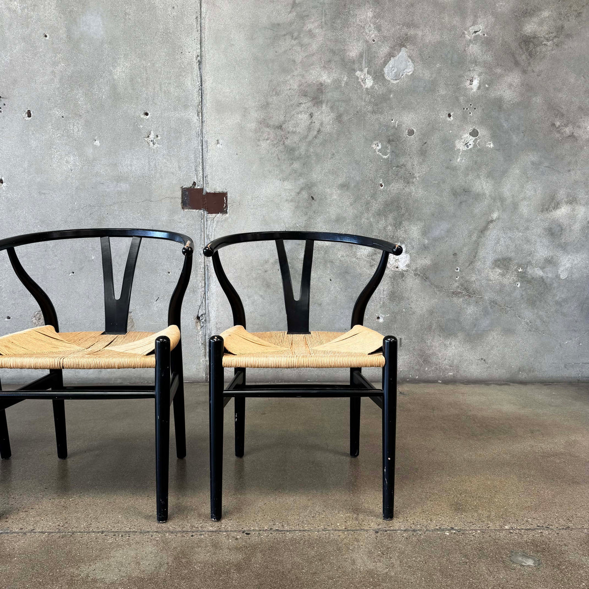 Set of Four Wishbone Chairs