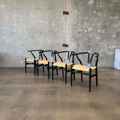 Set of Four Wishbone Chairs