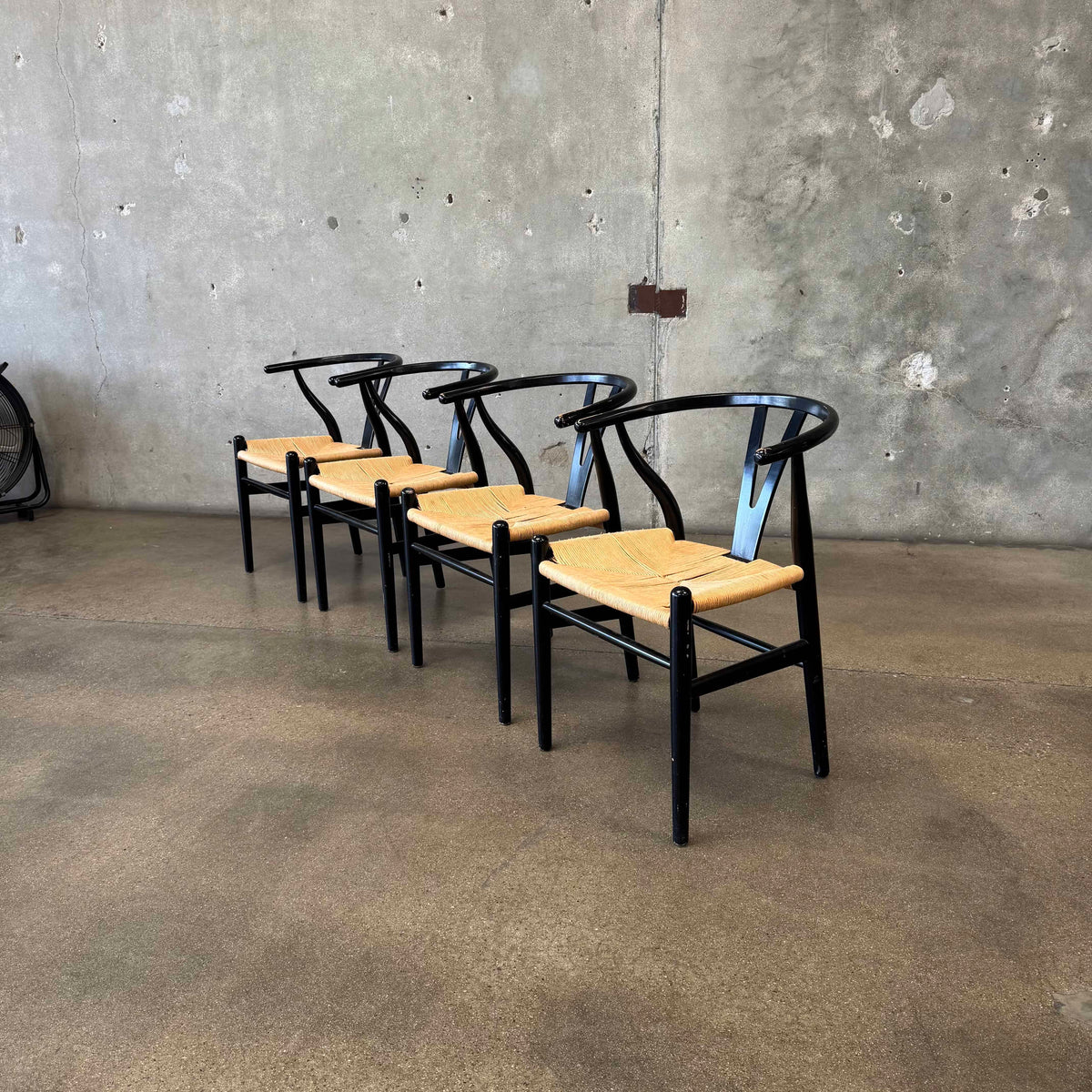 Set of Four Wishbone Chairs