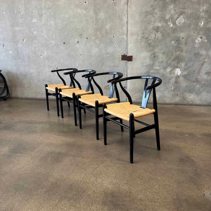 Set of Four Wishbone Chairs