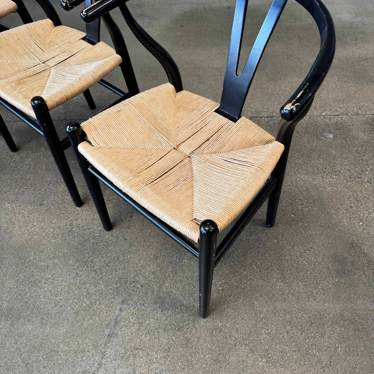 Set of Four Wishbone Chairs