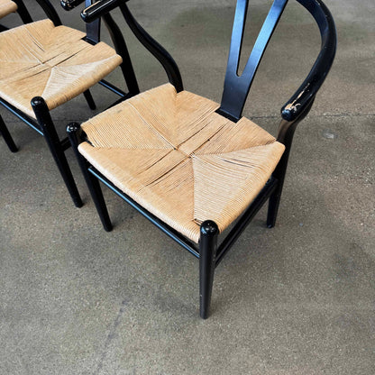 Set of Four Wishbone Chairs
