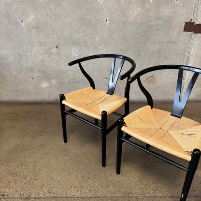 Set of Four Wishbone Chairs