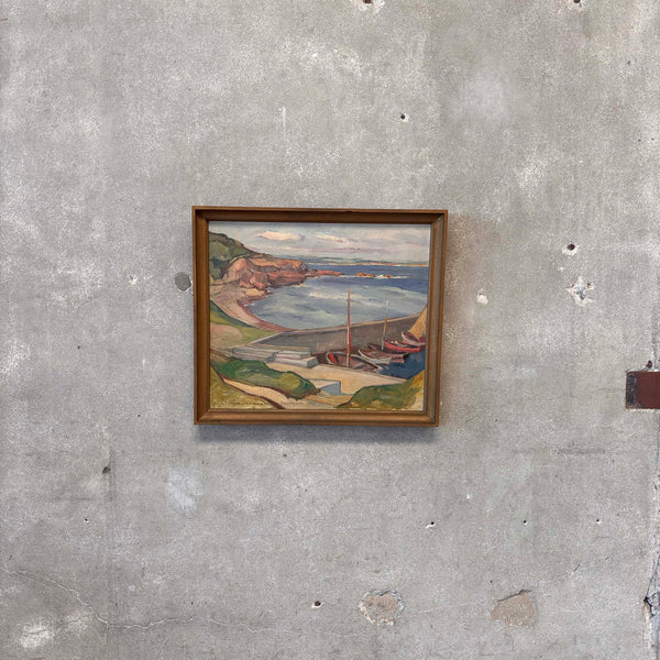 1930's Signed Oil Painting Framed