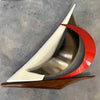 Pair of Mid Century Modern Musketeers Sailboats Metal & Wood