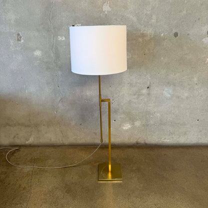 1960's Laurel Lamp Company Telescoping Adjustable Brass Floor Lamp