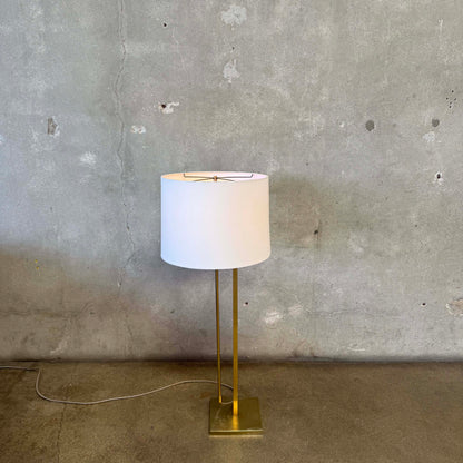 1960's Laurel Lamp Company Telescoping Adjustable Brass Floor Lamp