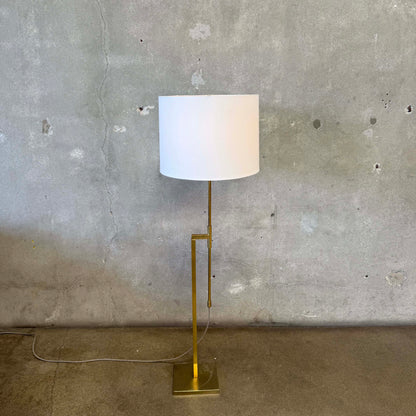 1960's Laurel Lamp Company Telescoping Adjustable Brass Floor Lamp