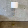1960's Laurel Lamp Company Telescoping Adjustable Brass Floor Lamp