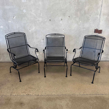 Set of Three 60's Outdoor Rocking Chairs