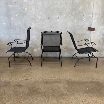 Set of Three 60's Outdoor Rocking Chairs