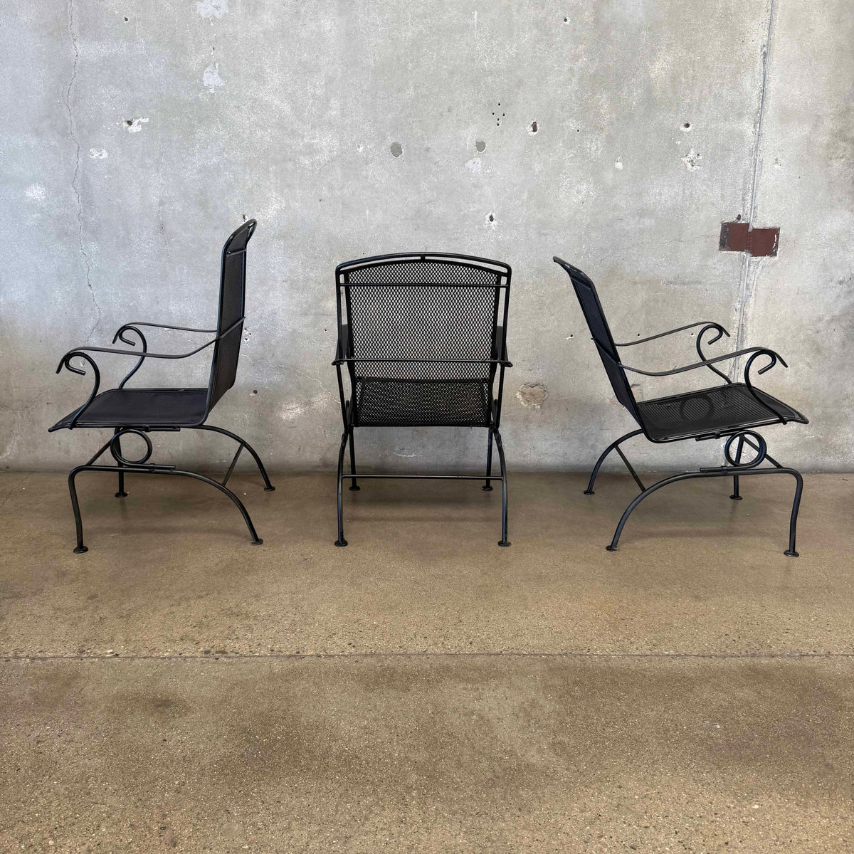 Set of Three 60's Outdoor Rocking Chairs