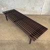 Mid Century Slat Bench