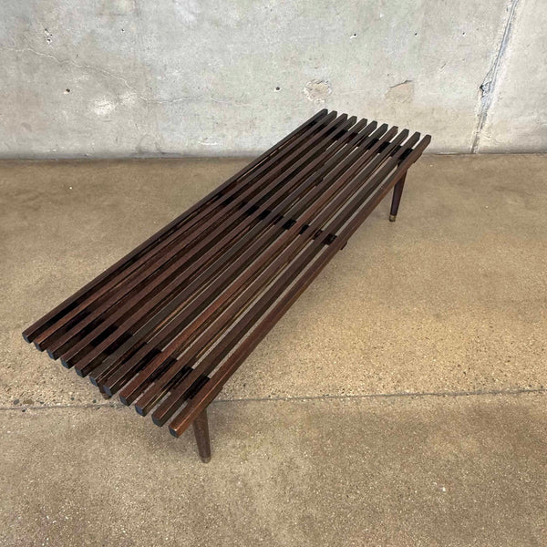Mid Century Slat Bench
