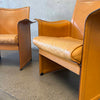 Pair of "Korium" Lounge Chairs By Tito Agnoli For Matteo Grassi, Italy 1980's