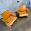 Pair of "Korium" Lounge Chairs By Tito Agnoli For Matteo Grassi, Italy 1980's
