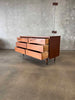 Mid Century Modern Walnut Dresser By Bassett Furniture