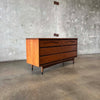 Mid Century Modern Walnut Dresser By Bassett Furniture
