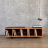 "Lofi" Vinal Storage Bench. Hand Built By Pete Deeble Furniture