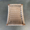 Mid Century Modern Hans Wegner Style Chair & Ottoman