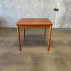 Danish Teak Flip Top Dining/Game Table w/ Two Leaves