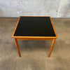 Danish Teak Flip Top Dining/Game Table w/ Two Leaves