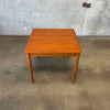 Danish Teak Flip Top Dining/Game Table w/ Two Leaves