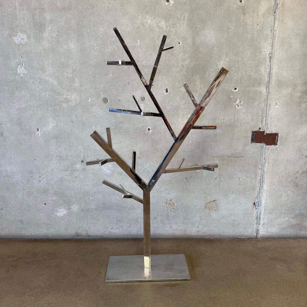 Post Modern Chrome Hall Tree