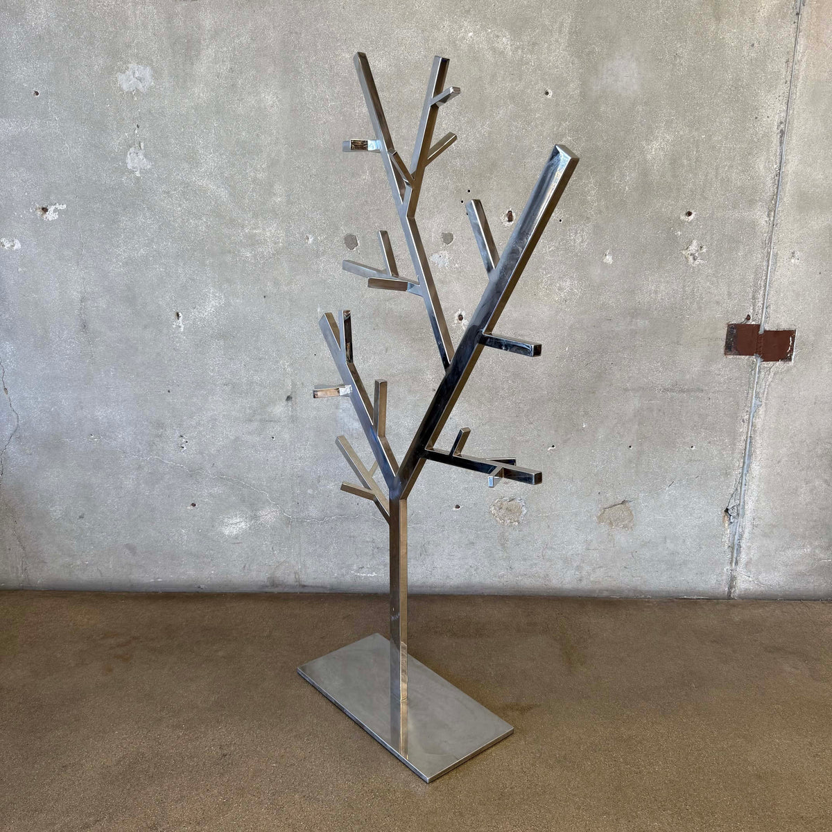 Post Modern Chrome Hall Tree