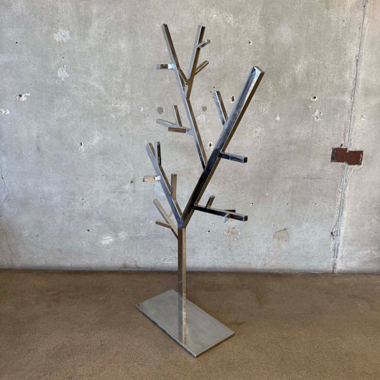 Post Modern Chrome Hall Tree
