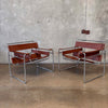 Pair of Vintage Mid Century Modern Lounge Chairs by Marcel Breuer for Knoll