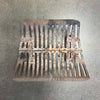 Vintage Mid Century Modern Malm "Zircon" Matt Black Metal Fireplace