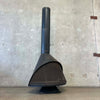 Vintage Mid Century Modern Malm "Zircon" Matt Black Metal Fireplace