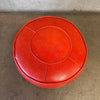 70's Orange Rolling Ottoman