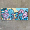 70's Original Painting of 4 People