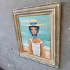 1960's Boris Original Painting "Girl in Sun Hat"