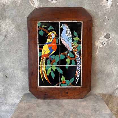 Taylor Tile Plaque - 1930's Scenic Pheasant