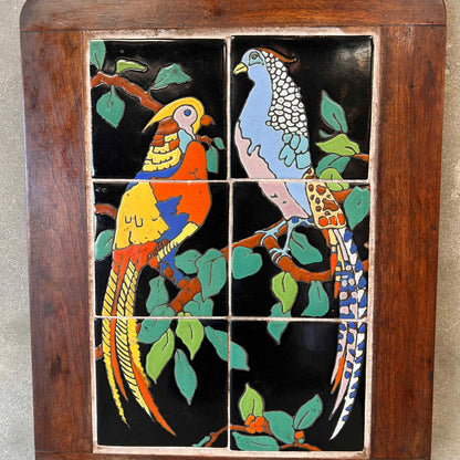 Taylor Tile Plaque - 1930's Scenic Pheasant
