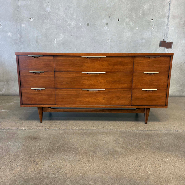 Mid Century Kent Coffey Walnut Dresser