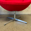 Pair of Red Swan Style Chairs