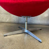 Pair of Red Swan Style Chairs