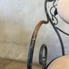 Pair of Vintage Salterini Iron Patio Arm Chairs w/ Junbrella Upholstery