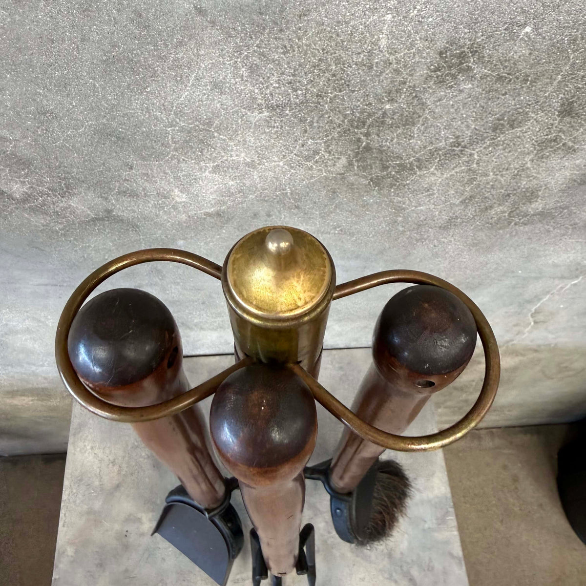 Mid Century Modern Vintage Seymour Fireplace (4) Piece Tool Set