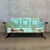 1950's Metal Glider Patio Bench