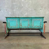 1950's Metal Glider Patio Bench