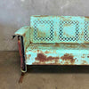 1950's Metal Glider Patio Bench